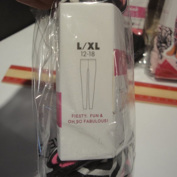 Two Left Feet 3 Pair Ladies Leggings 3 Different Patterns L/XL New in Package!! - Picture 3 of 3